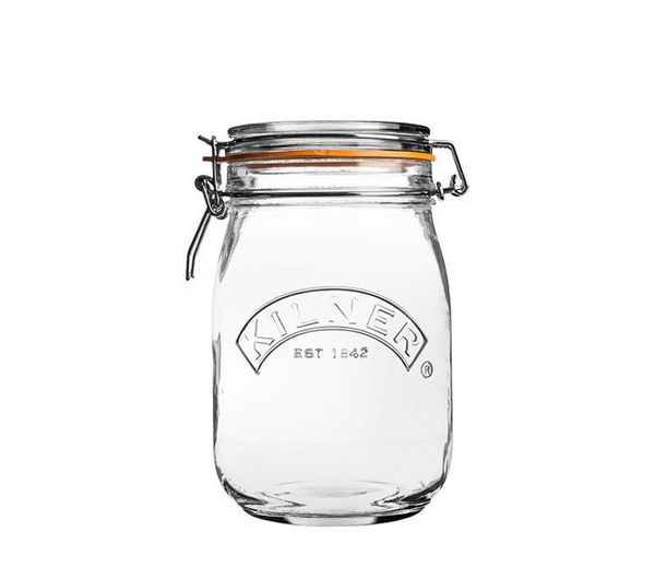 GLASS CLIP TOP STORAGE - 1 LITRE - KILNER – Blue Mountains Camping